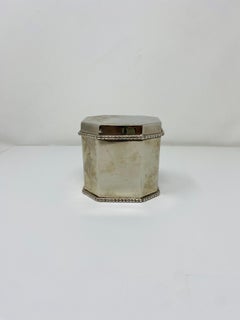 Scatola da tè Sheffield vintage