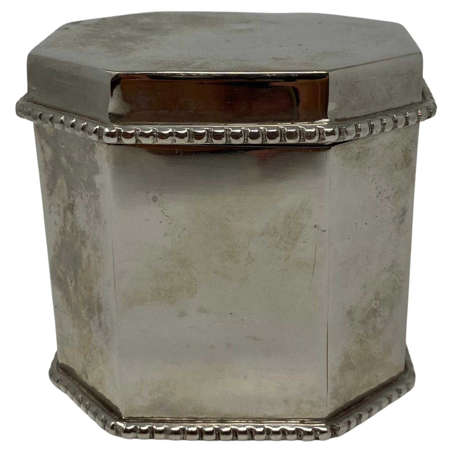 Vintage Sheffield Tea Caddy Box