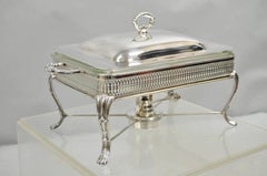 Vintage Sheffield USA viktorianische versilbert Chafing Dish Buffet Essen Wärmer