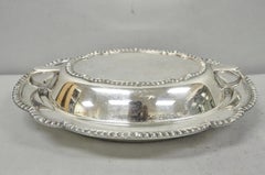Vintage Sheffield Victorian Silver Plated Covered Vegetable Serving Dish