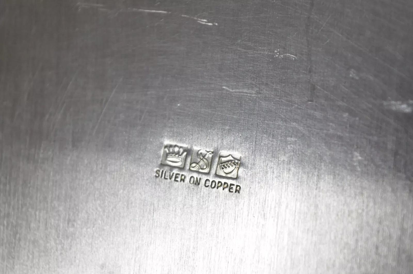 Vintage Sheffield Victorian Style Silver Plated Rectangular Serving Platter Tray For Sale 4