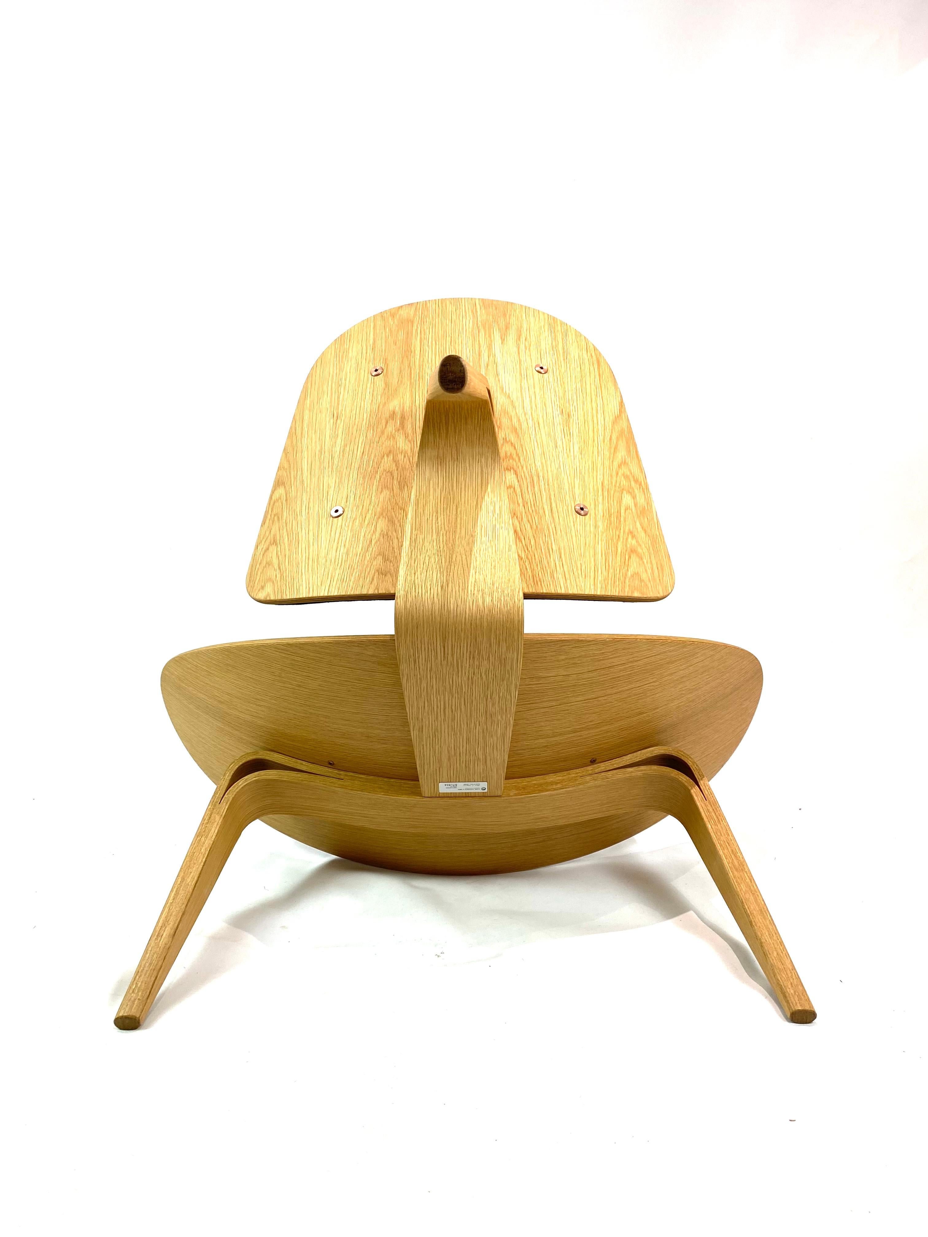 Oak Vintage Shell Chair by Hans J. Wegner, Designed in 1963