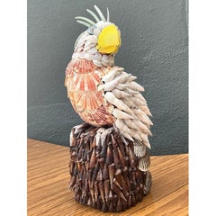 Vintage Shell Encrusted Cockatoo
