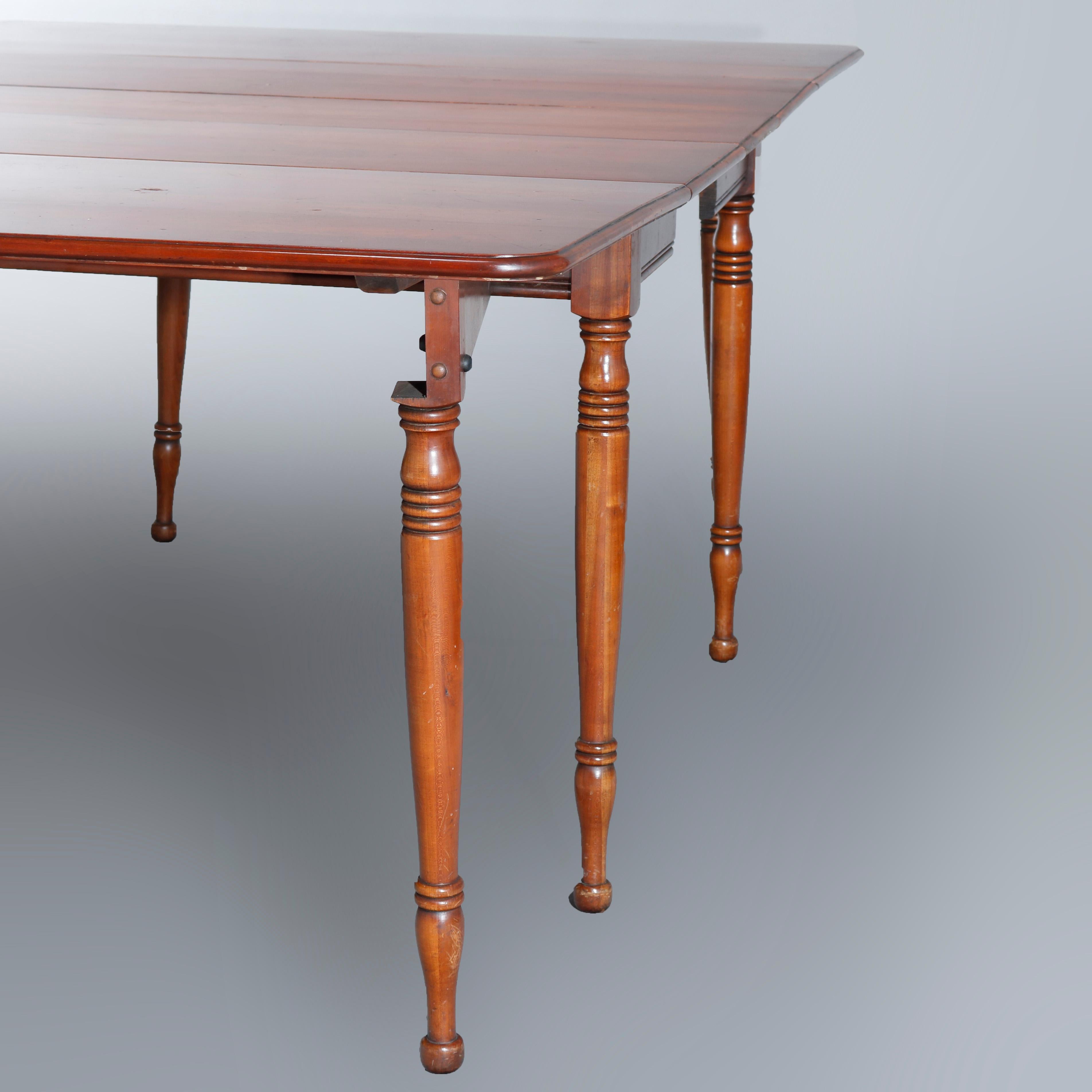 Vintage Sheraton Pennsylvania House Cherry Drop-Leaf Extension Dining Table 9