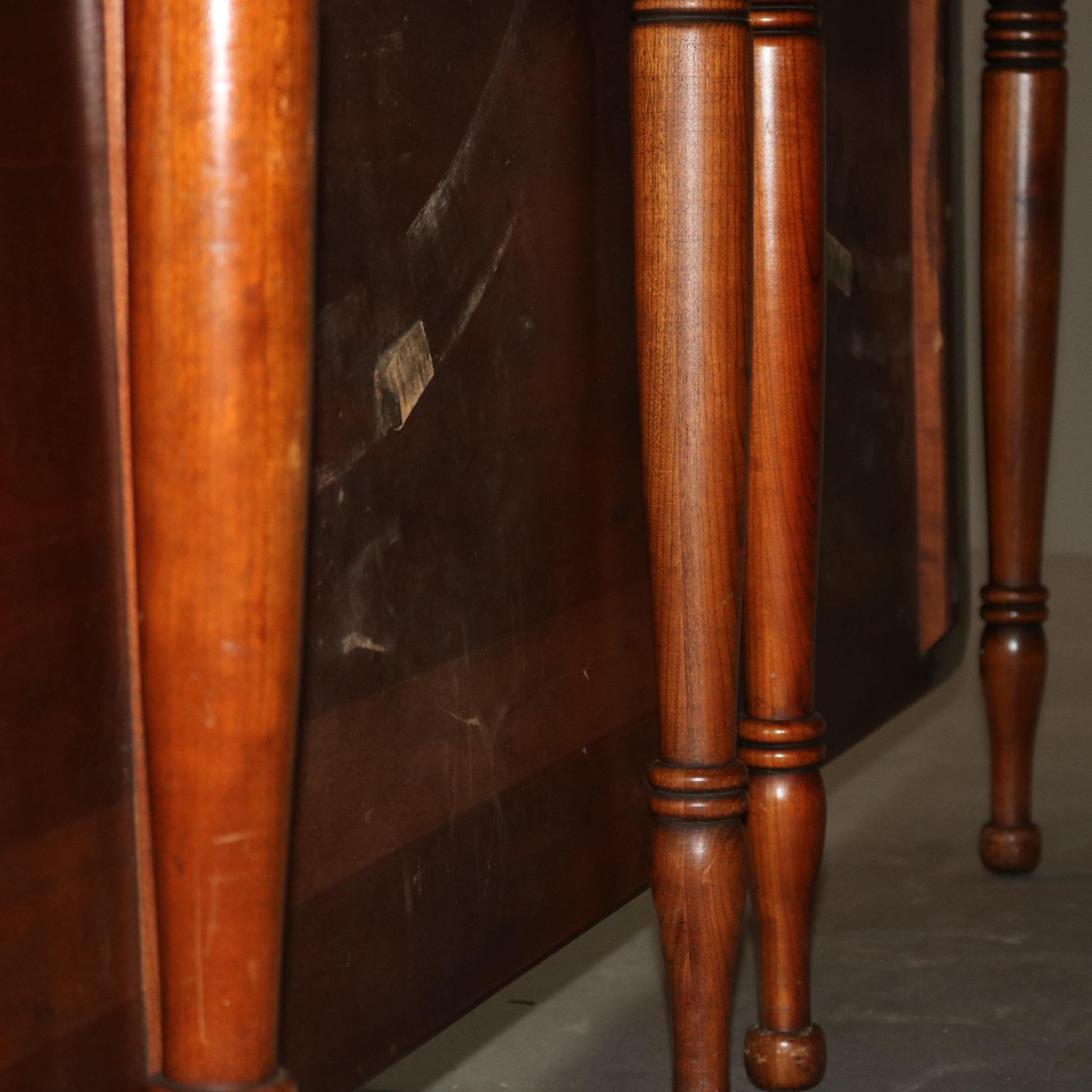 Vintage Sheraton Pennsylvania House Cherry Drop-Leaf Extension Dining Table 10