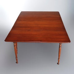 Vintage Sheraton Pennsylvania House Cherry Drop-Leaf Extension Dining Table