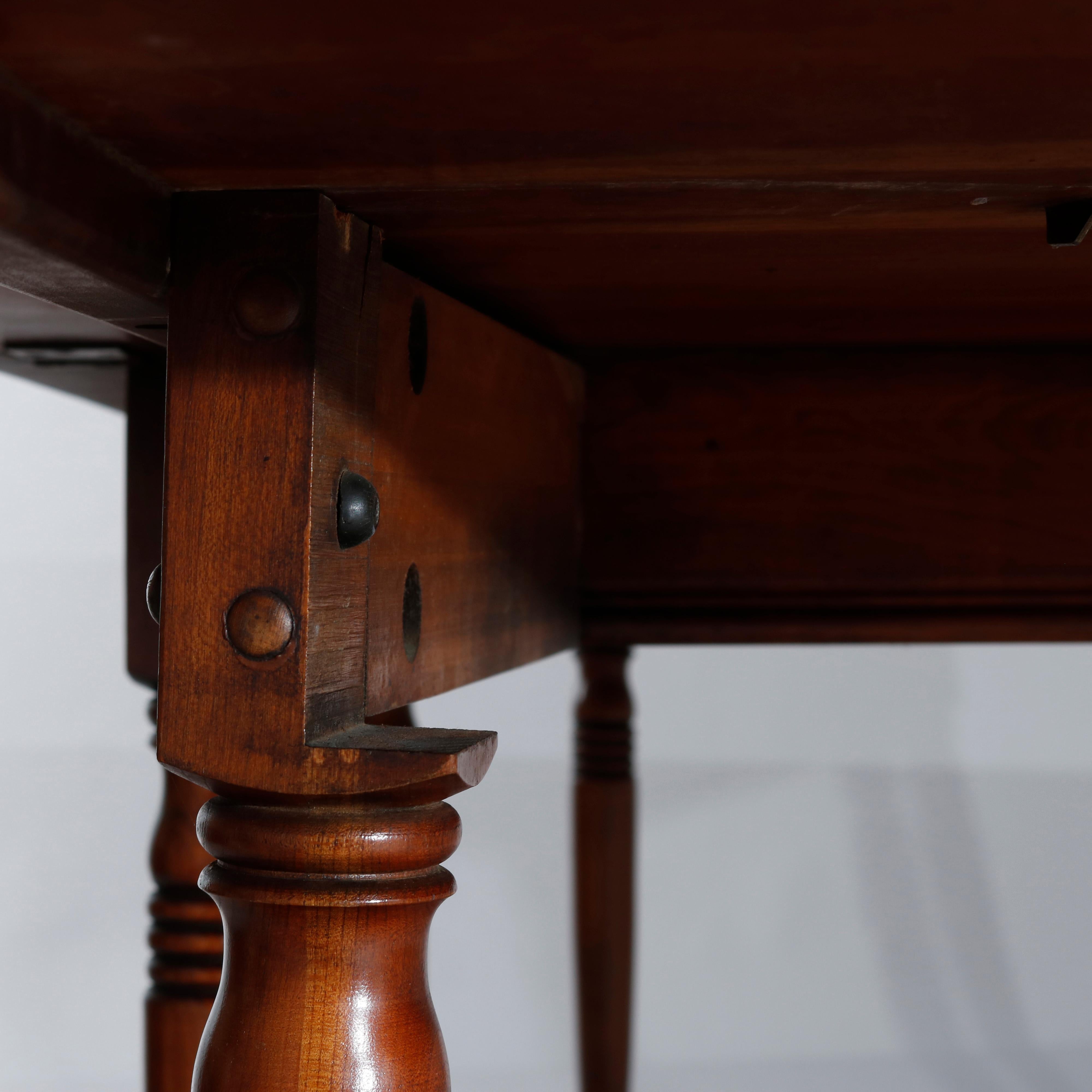 Vintage Sheraton Pennsylvania House Cherry Drop-Leaf Extension Dining Table 11