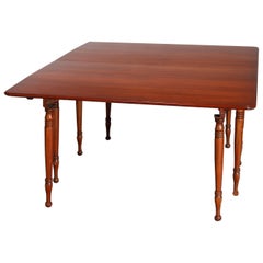 Vintage Sheraton Pennsylvania House Cherry Drop-Leaf Extension Dining Table