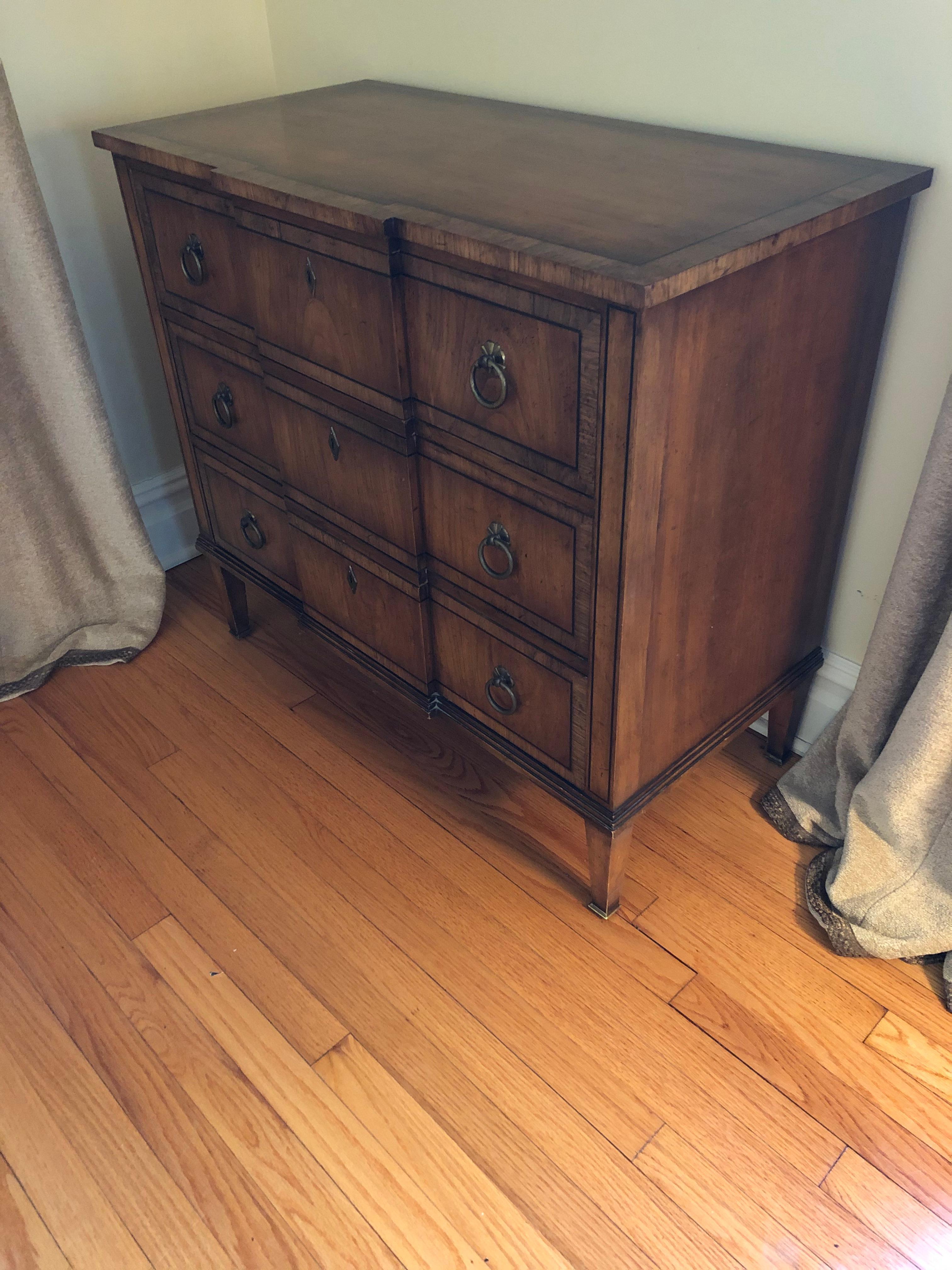 American Vintage Sheraton Style Chest of Drawers by Old Colony