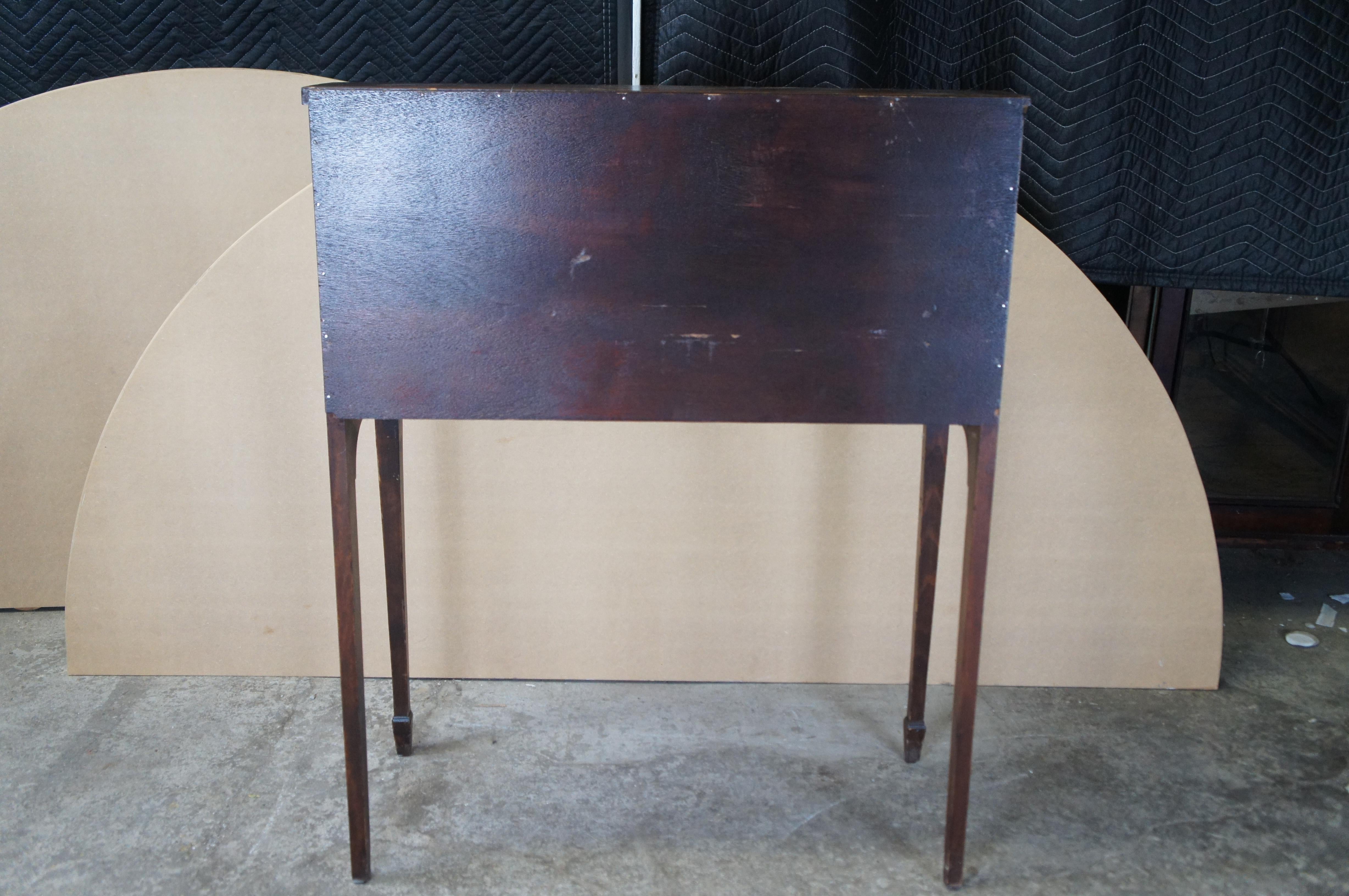 Sheraton Style Mahogany Drop Front Secretary Writing Desk 6