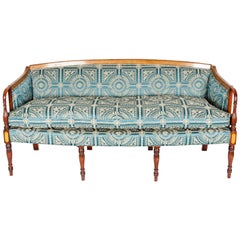Vintage Sheraton Style Mahogany Framed Sofa