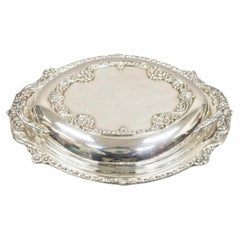 Vintage Sheridan English Regency Lidded Silver Plated Vegetable Casserole Dish