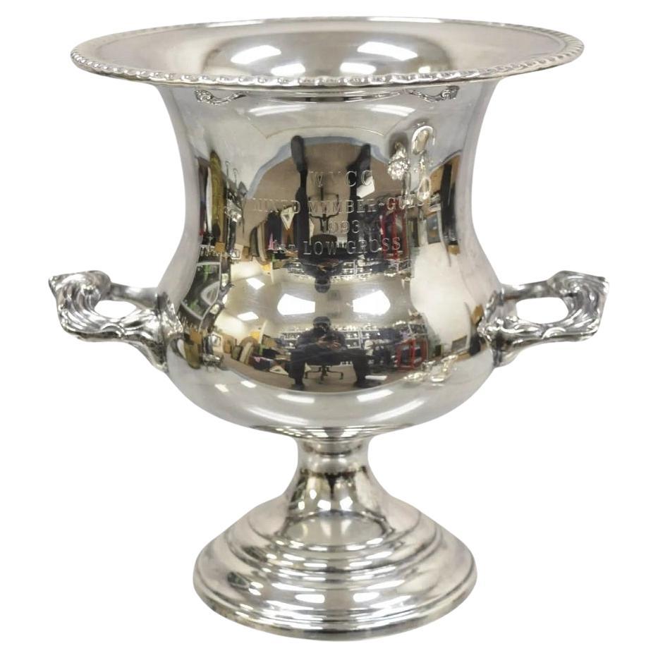 Vintage Sheridan Engraved Award Trophy Cup Champagne Chiller Ice Bucket en vente