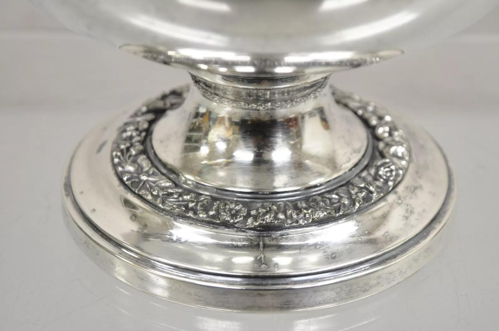 Placcato argento Vintage Sheridan Silver Plated Trophy Cup Champagne Chiller Ice Bucket in vendita