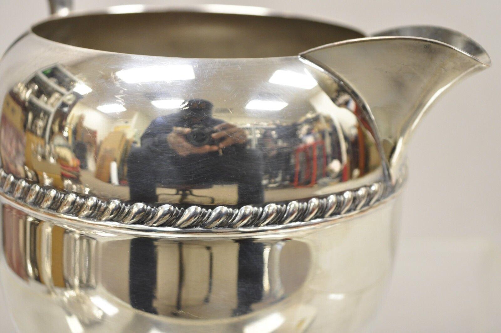 vintage silver pitcher