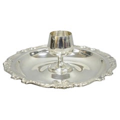 Vintage Sheridan Victorian Silver Plated Shrimp Cocktail Servierplatte Tablett