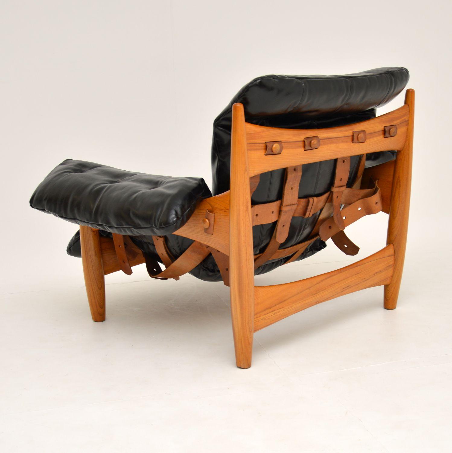 Brazilian Vintage “Sheriff” Leather Armchair by Sergio Rodrigues for ISA