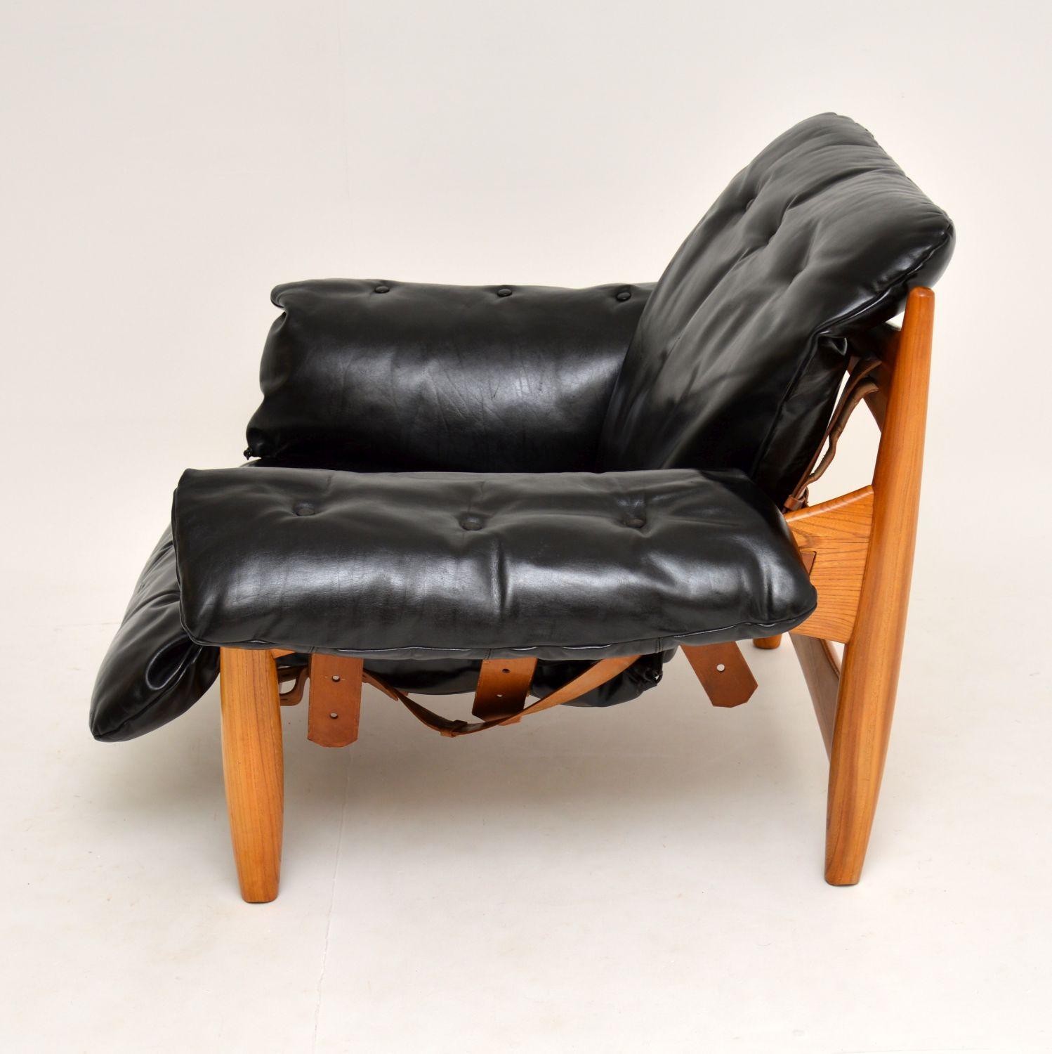 Vintage “Sheriff” Leather Armchair by Sergio Rodrigues for ISA 2