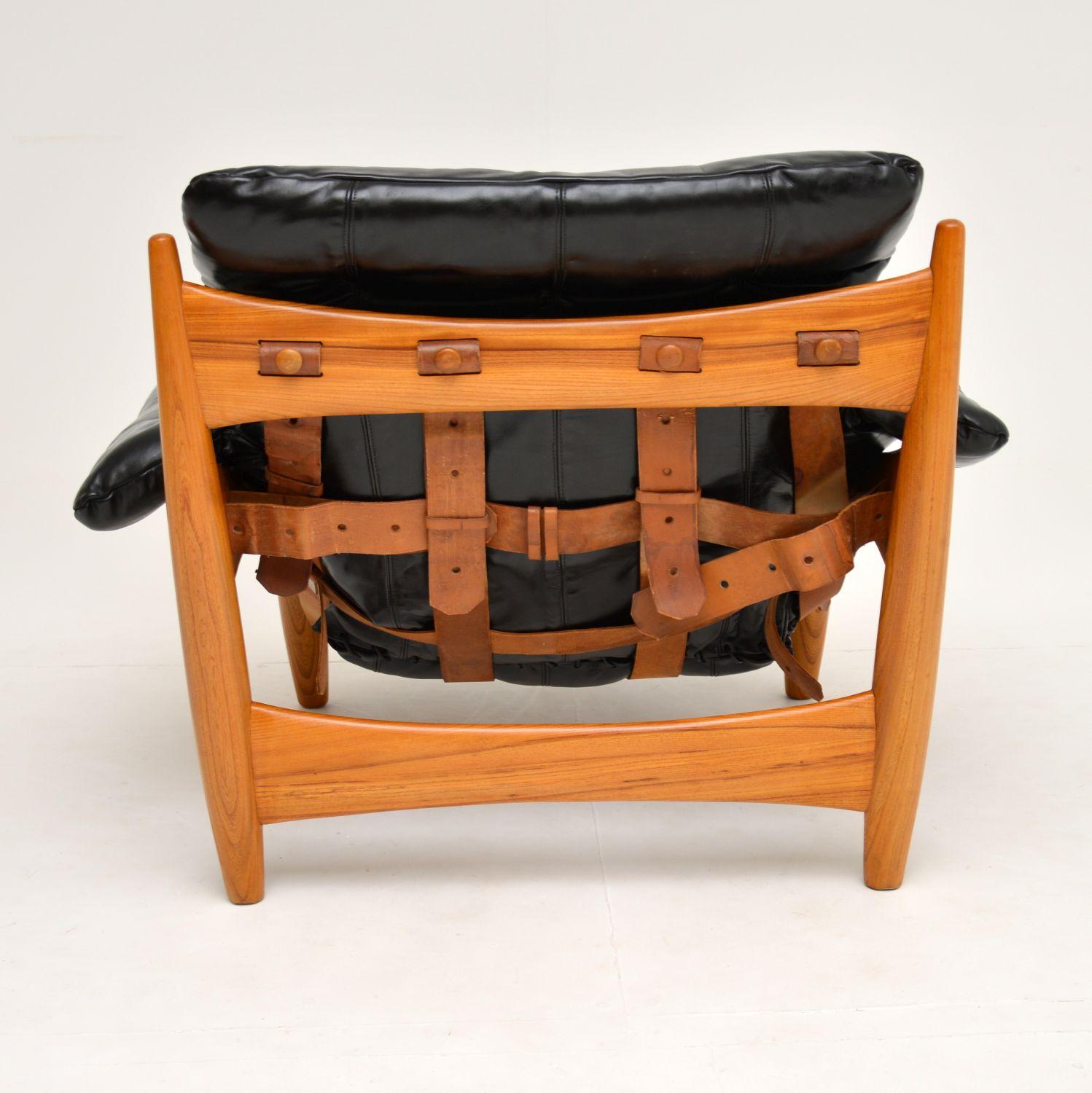 Vintage “Sheriff” Leather Armchair by Sergio Rodrigues for ISA 3