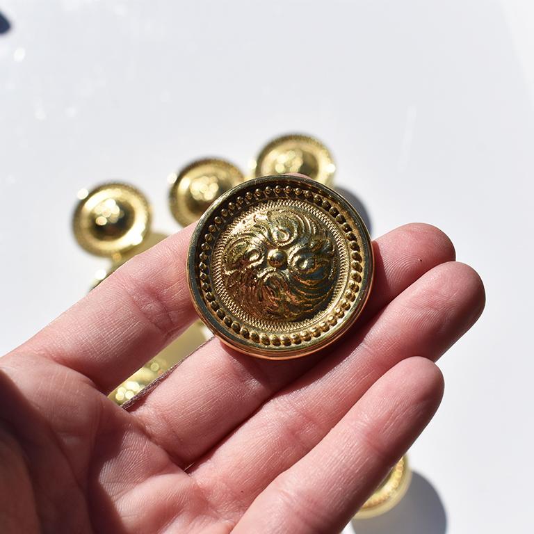antique gold knobs