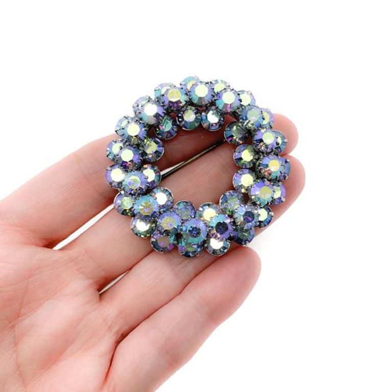 A wonderful Vintage Sherman Brooch. Gustave Sherman was one of Canada's finest costume jewellery designers, setting up his company in Montreal in 1941. Sherman produced high end costume jewellery during the mid century using the best Swarovski