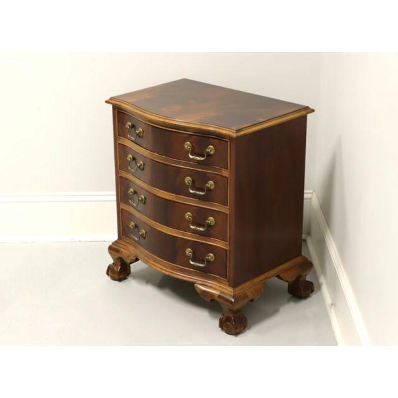 American SHERRILL Chippendale Style Flame Mahogany Nightstand Bedside Chest