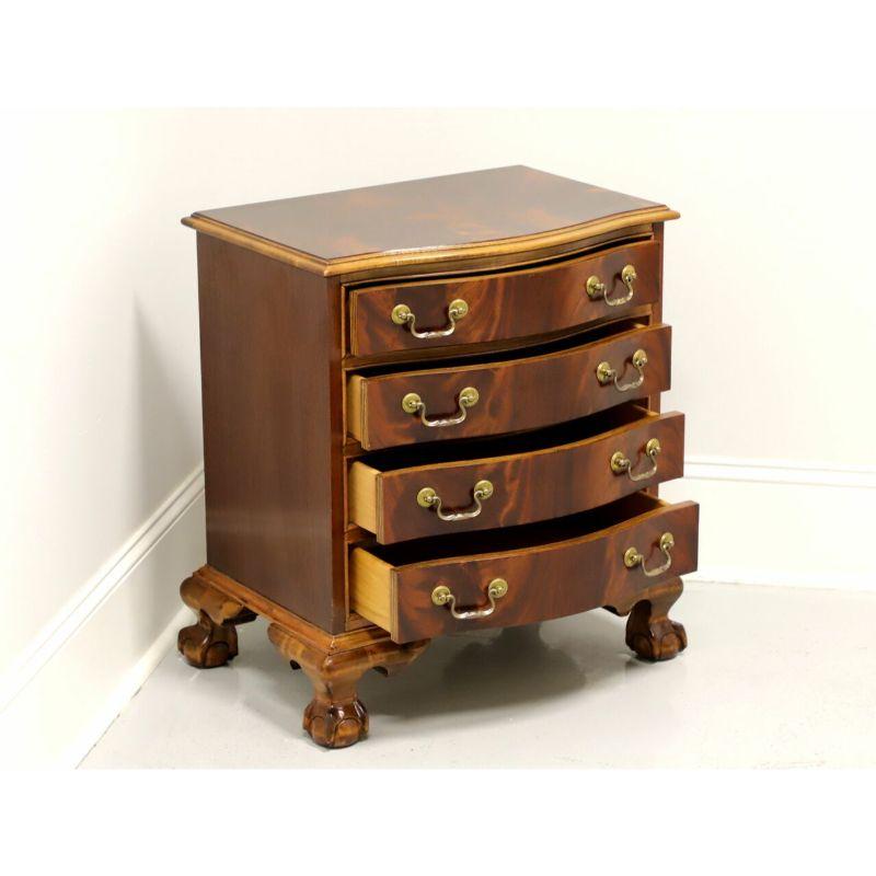 20th Century SHERRILL Chippendale Style Flame Mahogany Nightstand Bedside Chest