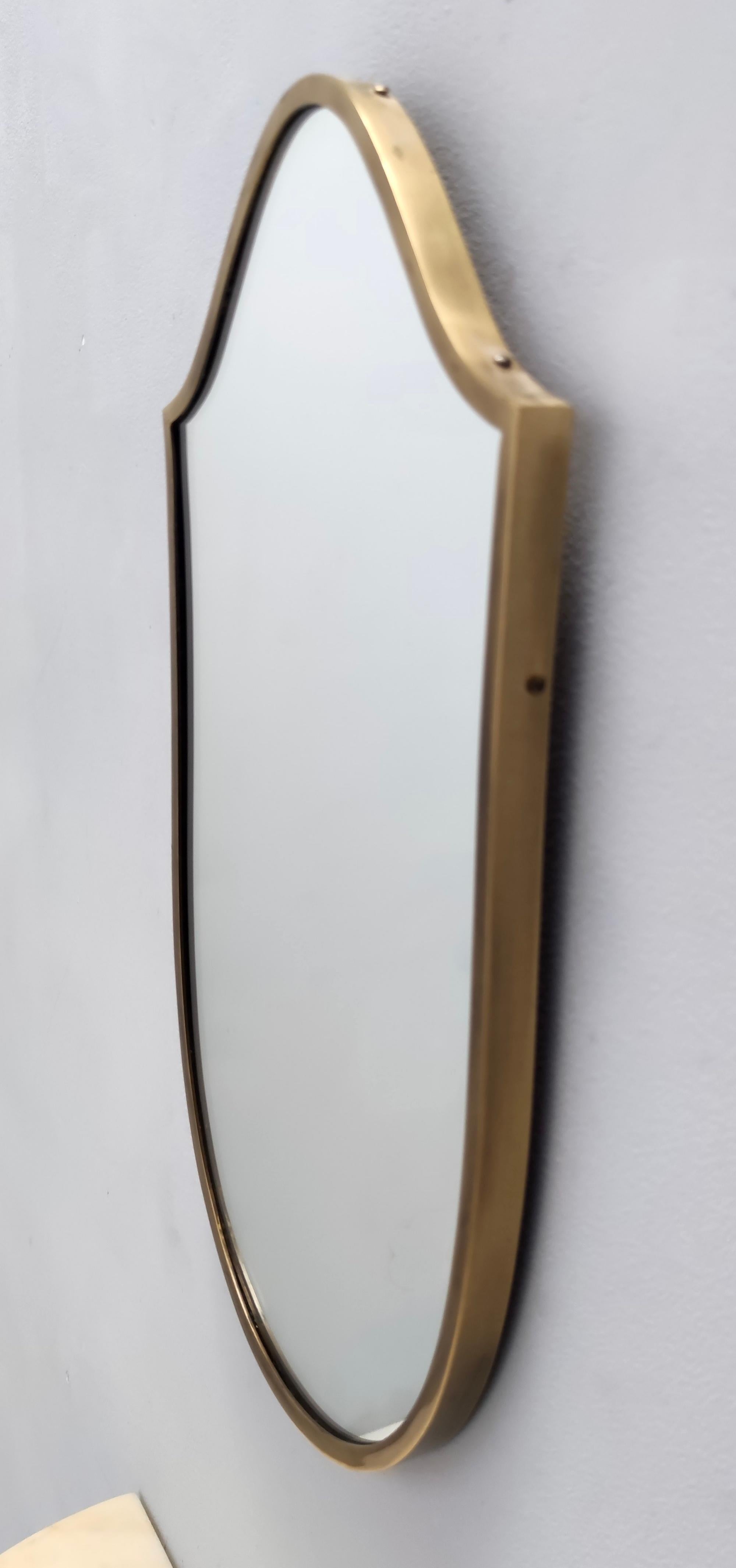 vintage shield mirror