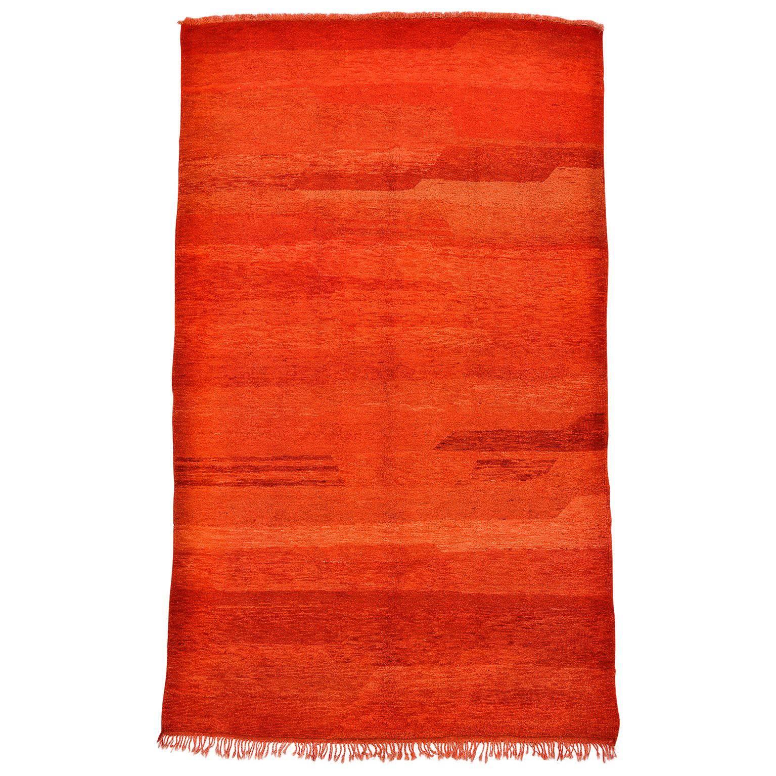 Vintage Shining Chichaoua Moroccan Rug, Shades of a Morocan Sunset