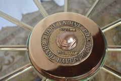 Vintage Ship Helm Center Table