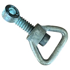 Vintage Ship Porthole Wing Dog Bolt Brass Paperweight