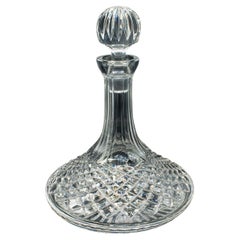 Decanter da nave d'epoca, inglese, vaso da vino in cristallo, metà del secolo scorso, C.C.