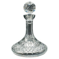 Decantador de Barco Vintage, Inglés, Cristal Tallado, Vino, Aguardiente, Mediados de Siglo