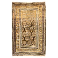 Vintage Shiraz Persian Tribal Rug with Mid-Century Modern Style