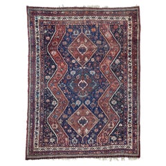 Vintage Shiraz Rug with Center Medallion