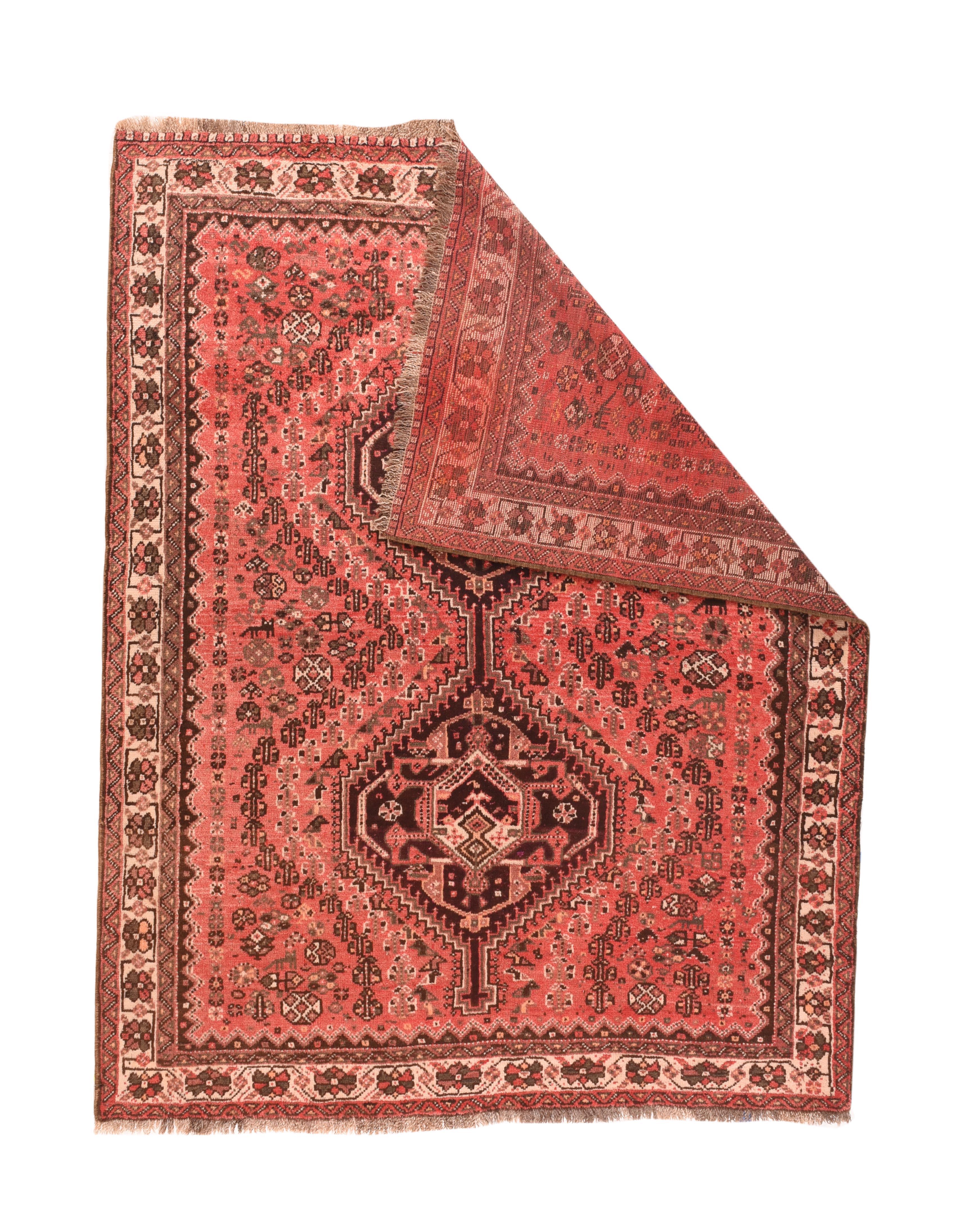Vintage Shirvan Rug 5'3'' x 6'8''. Eastern Caucasian, west Caspian Caucasian rugs, primarily scatters, in geometric layouts, some prayer, from a wide range of local villages. Marasali prayer rugs are considered as the best.. Some pictorials. Wool