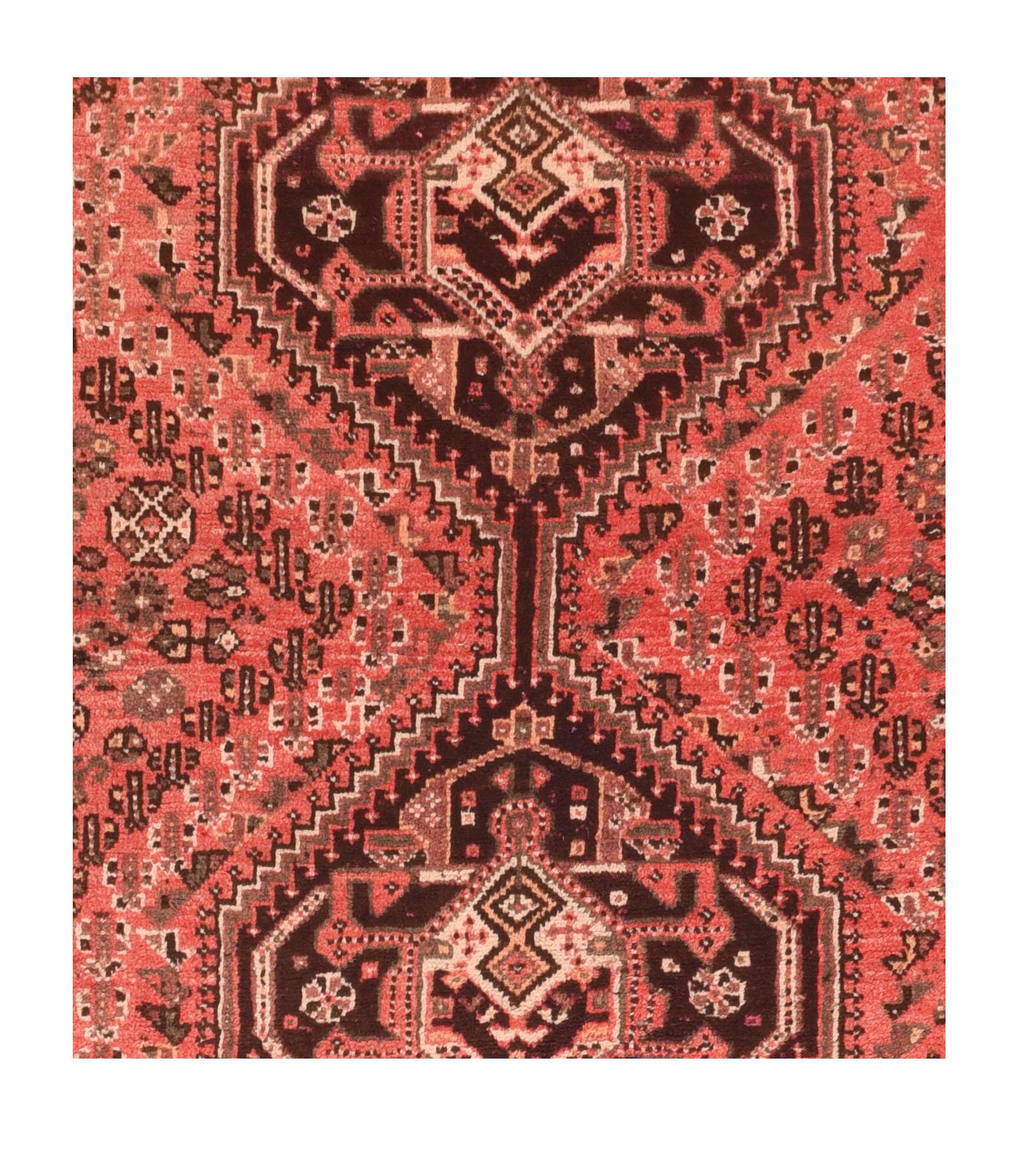 Vintage Shirvan Rug 5'3'' x 6'8'' In Good Condition For Sale In New York, NY