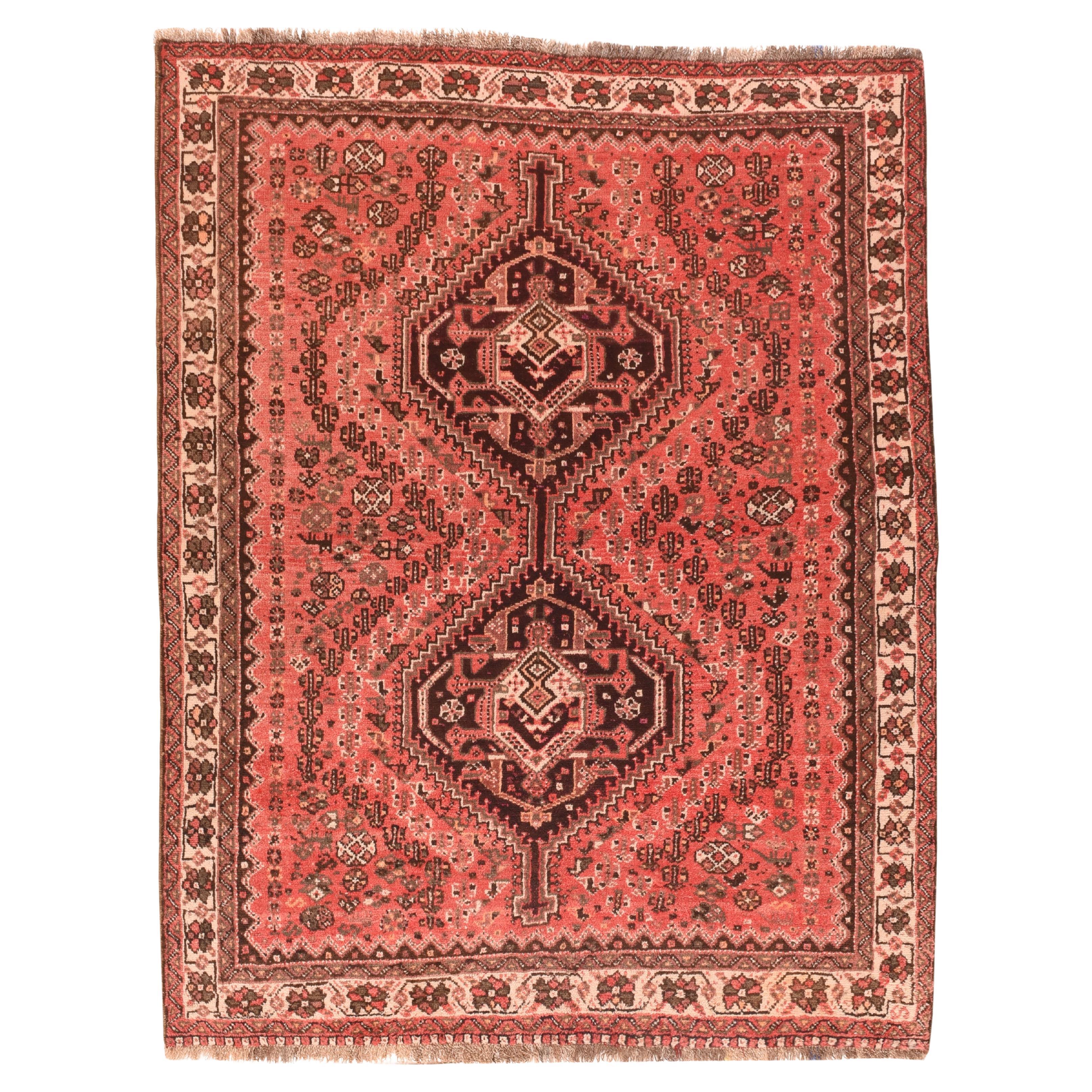 Vintage Shirvan Rug 5'3'' x 6'8'' For Sale