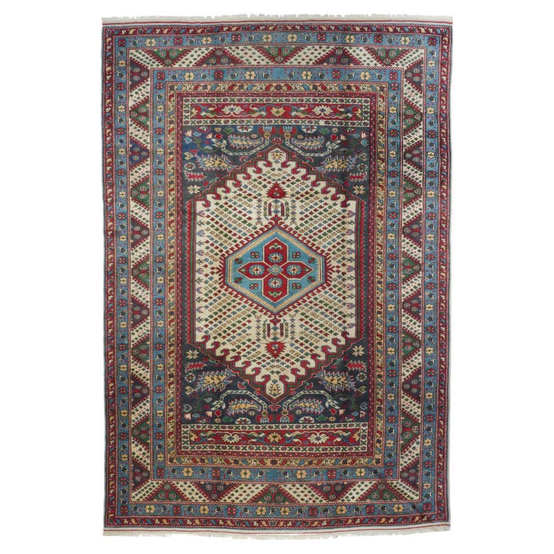 7x11.5 Ft Bohemian Style 1970s Kilim Rug, Floral Handwoven Tapestry ...