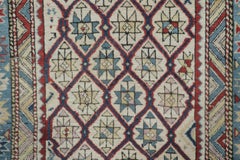 Vintage Shirvan Square Rug with Polychromatic Geometric Patterns - Rug & Kilim