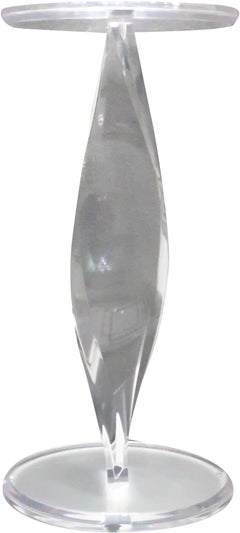 Vintage Shlomi Haziza Lucite Side Table