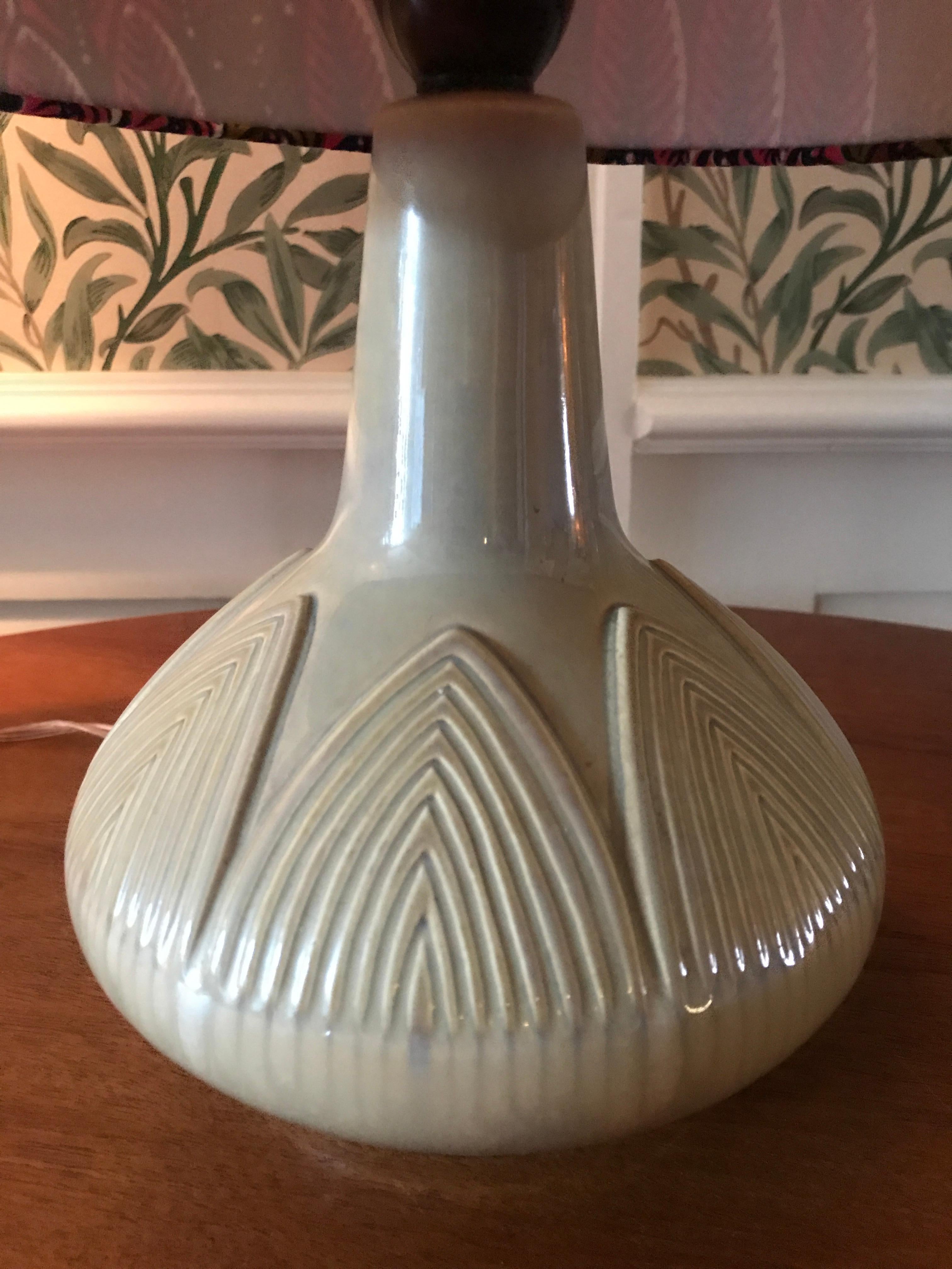 Danish Vintage Søholm Ceramic Table Lamp