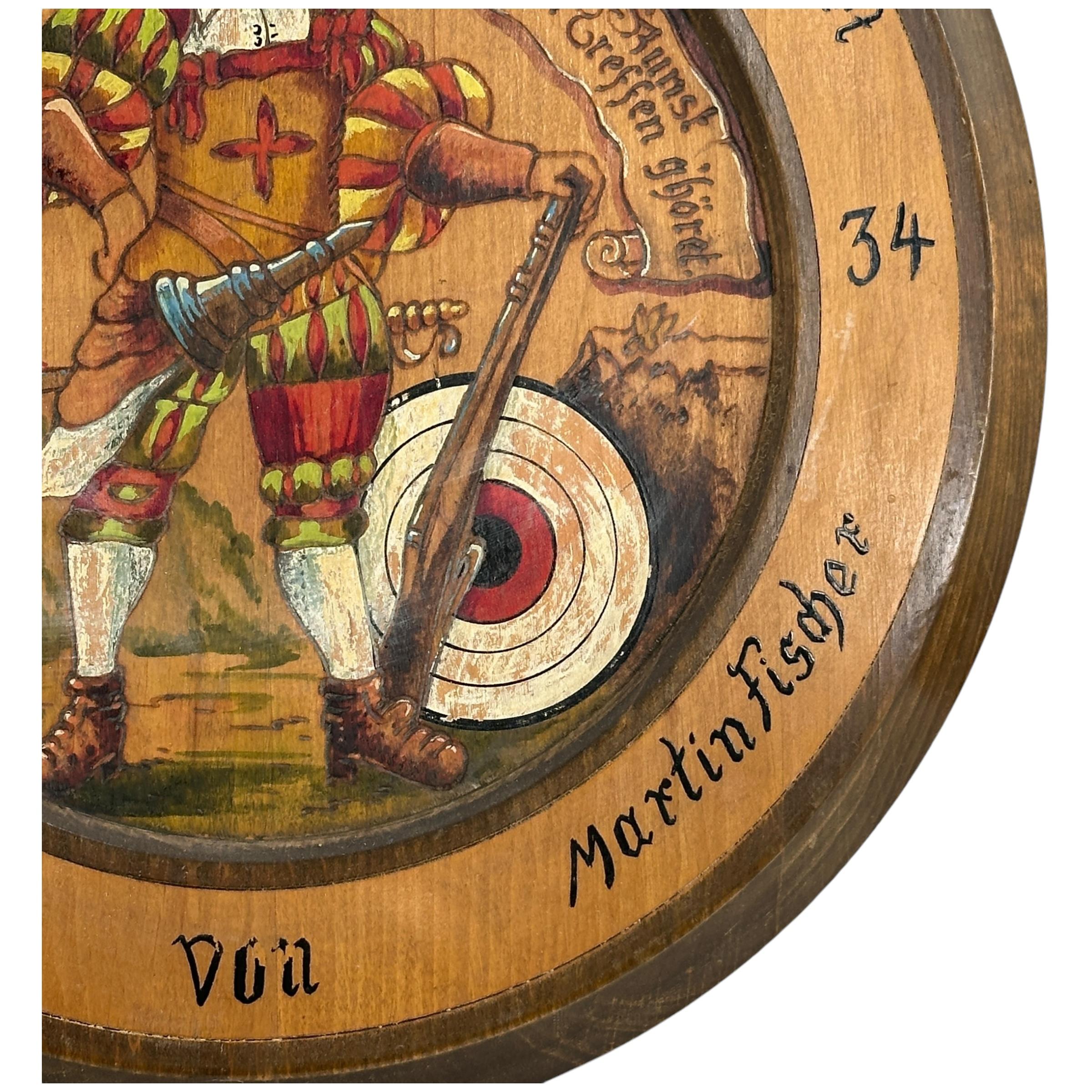 Artisanat Plaque attirée allemande 1934, artisanat de carnaval en vente