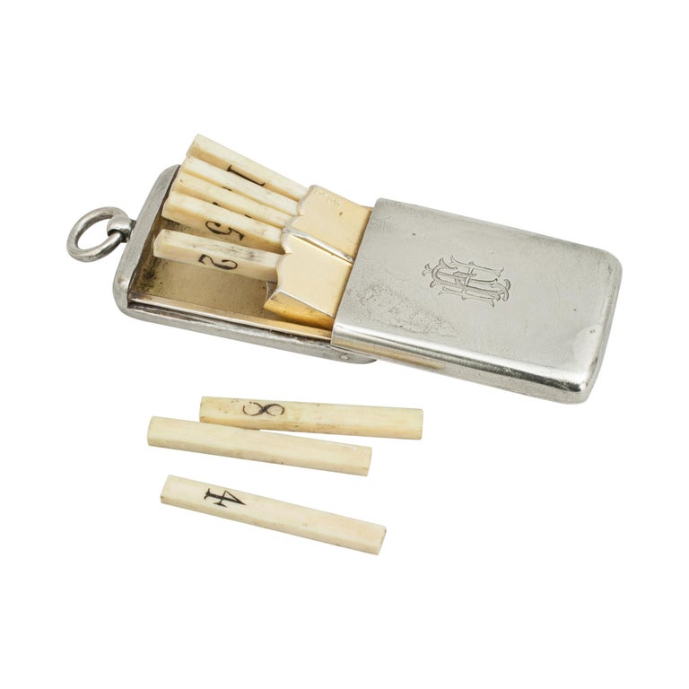 Vintage Shooting Place Finder Butt Marker In Silver Plate Hunting And Shooting At 1stdibs