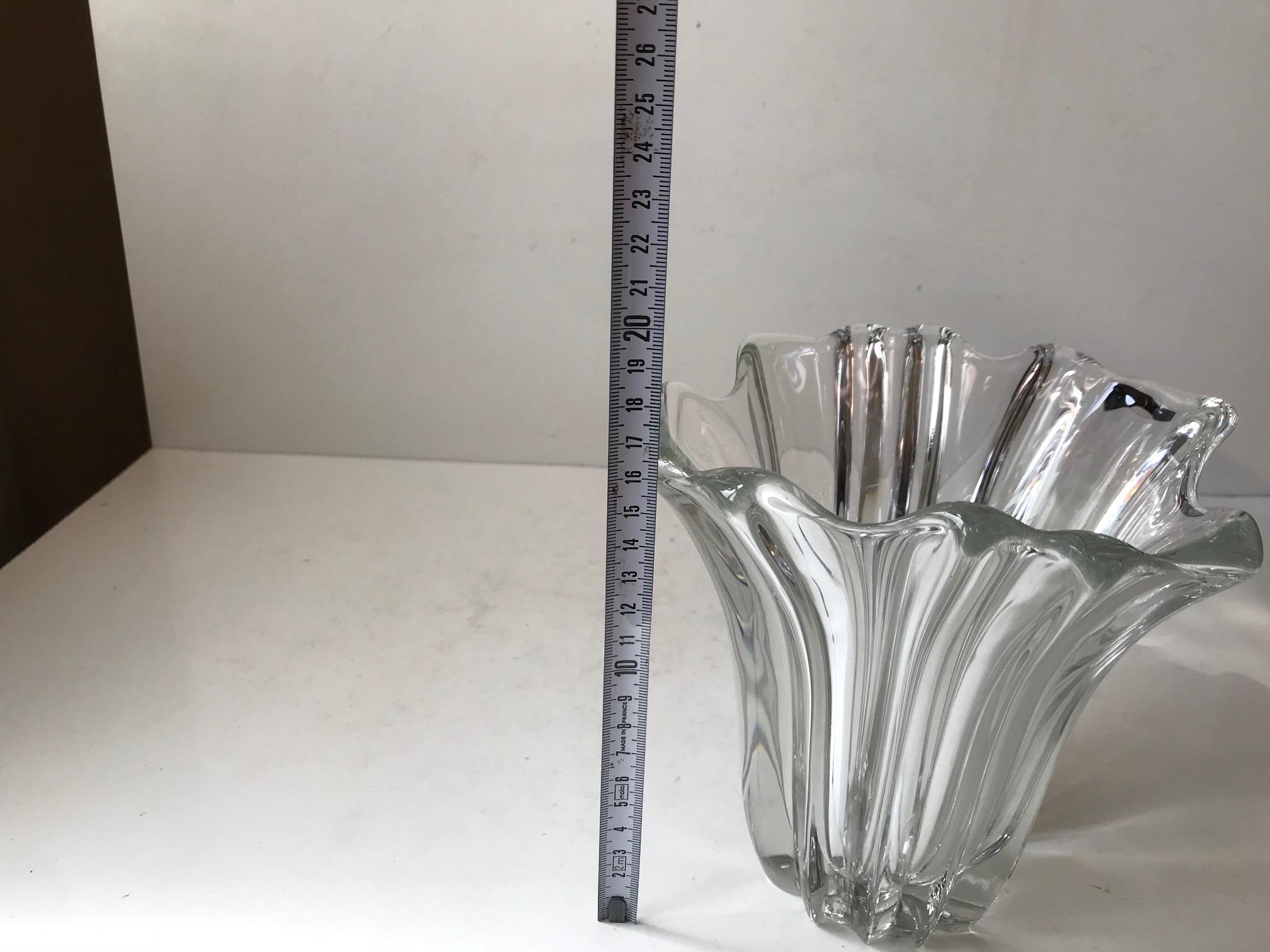 Late 20th Century Vintage Shooting Star Crystal Vase from Kosta For Sale
