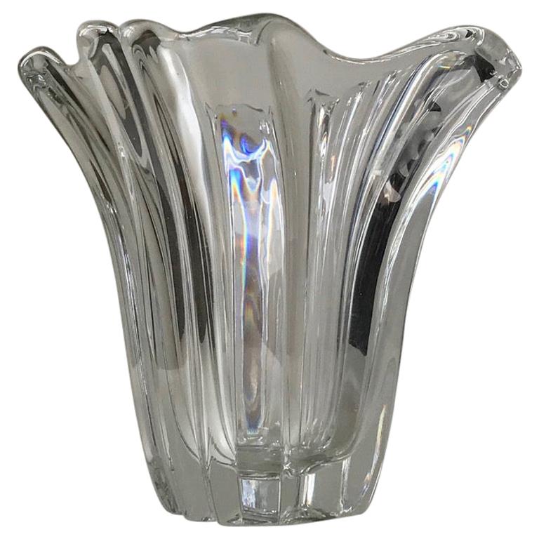 Vintage Shooting Star Crystal Vase from Kosta For Sale
