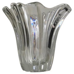 Vase vintage en cristal d'étoile de chasse de Kosta