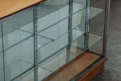 Vintage Shop Glass Display Case From France, Circa 1950