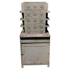Vintage Shop Made Machinists Cabinet