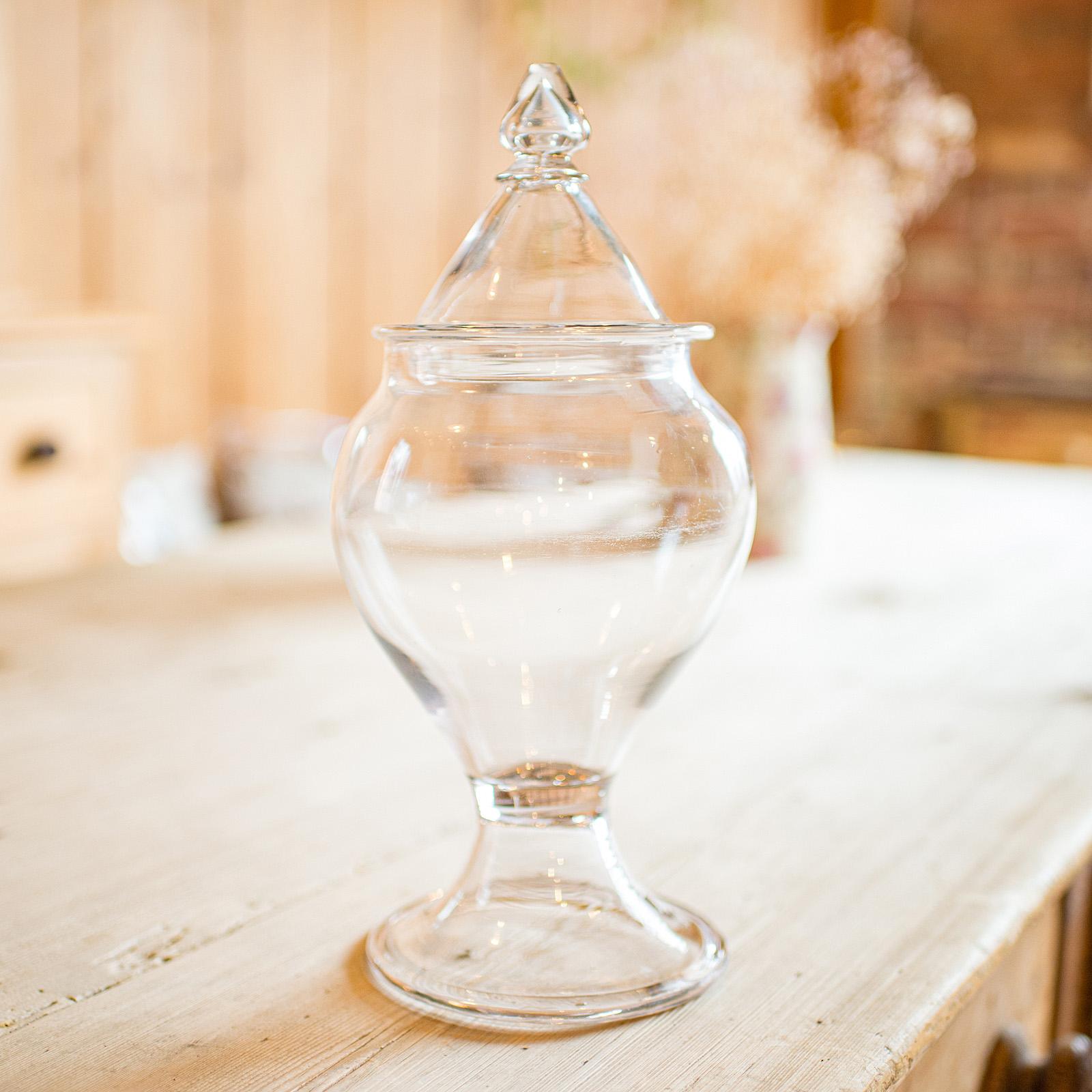 Mid-Century Modern Vintage Shop's Confectionery Jar, English, Glass, Gumball, Display, Mid Century For Sale